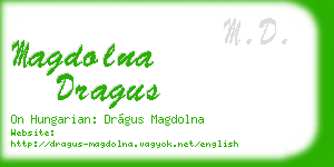 magdolna dragus business card